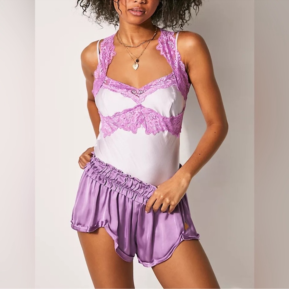 NWOT Free People Intimately Bardot Neon Nights
Bodysuit Size S